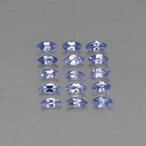 Gemas de tanzanita azul natural de  ct, marquesa, VVS-VS