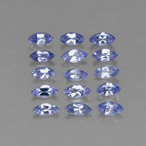 Gemas de tanzanita azul natural de  ct, marquesa, VVS-VS