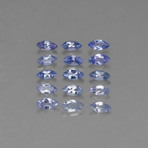 Gemas de tanzanita azul natural de  ct, marquesa, VVS-VS