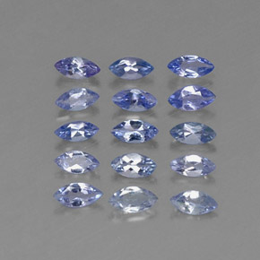 Gemas de tanzanita azul natural de  ct, marquesa, VVS-VS