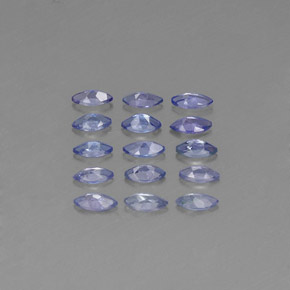Gemas de tanzanita azul natural de  ct, marquesa, VVS-VS