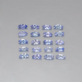 Gemas de tanzanita azul natural de  ct, marquesa, VVS-VS