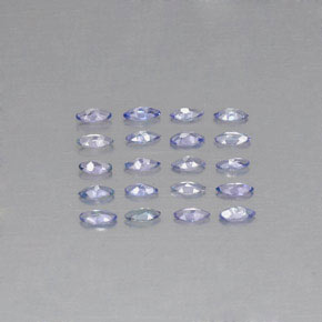 Gemas de tanzanita azul natural de  ct, marquesa, VVS-VS