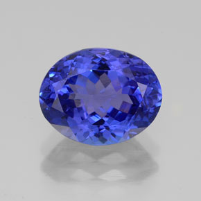 Tanzanita azul natural de 3,24 ct, corte óvalo, VVS