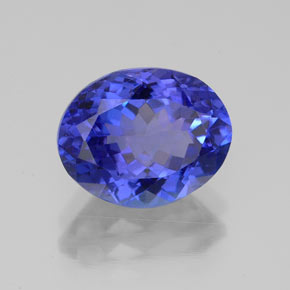 Tanzanita azul natural de 3,24 ct, corte óvalo, VVS