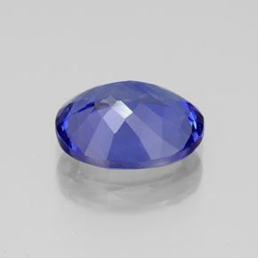 Tanzanita azul natural de 2,84 ct, corte óvalo, IF