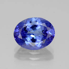 Tanzanita azul natural de 2,80 ct, corte óvalo, VVS