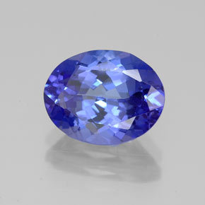 Tanzanita azul natural de 2,80 ct, corte óvalo, VVS