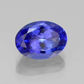 Tanzanita azul natural de 3,33 ct, corte óvalo, VVS