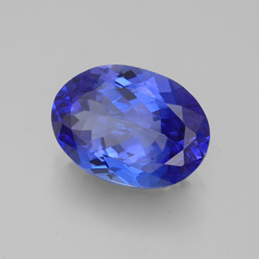 Tanzanita azul natural de 3,06 ct, corte óvalo, VVS-VS