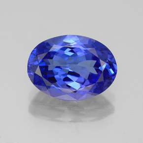 Tanzanita azul natural de 3,15 ct, corte óvalo, VVS
