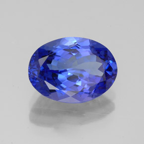 Tanzanita azul natural de 3,15 ct, corte óvalo, VVS