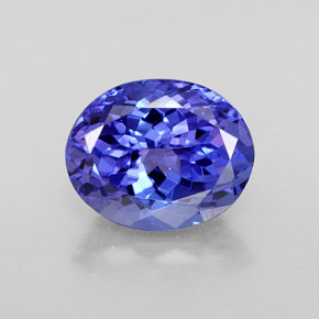 Tanzanita azul natural de 3,13 ct, corte óvalo, VVS