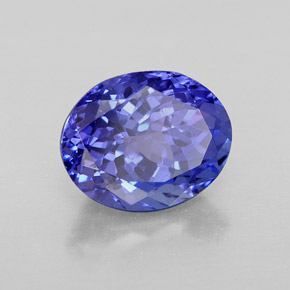 Tanzanita azul natural de 3,13 ct, corte óvalo, VVS
