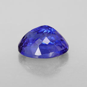 Tanzanita azul natural de 3,40 ct, corte óvalo, VVS