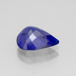 Tanzanita azul natural de 2,03 ct, en forma de pera, VVS