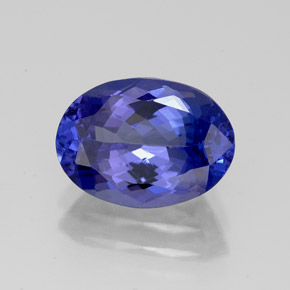 Tanzanita azul natural de 2,99 ct, corte óvalo, IF