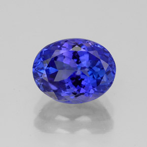 Tanzanita azul natural de 2,49 ct, corte óvalo, VVS-VS
