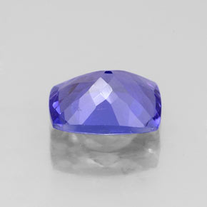 Tanzanita azul natural de 1,60 ct, corte cojín, IF