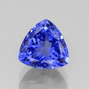 Tanzanita azul natural de 2,41 ct, trillón, VVS