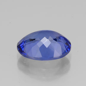 Tanzanita azul natural de 2,76 ct, corte óvalo, VVS
