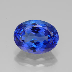 Tanzanita azul natural de 2,71 ct, corte óvalo, IF