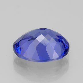 Tanzanita azul natural de 2,92 ct, corte óvalo, IF