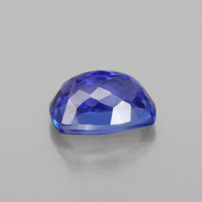 Tanzanita azul natural de 1,82 ct, corte cojín, VVS