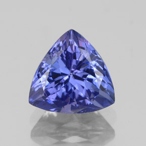 Tanzanita azul natural de 2,19 ct, trillón, VVS-VS