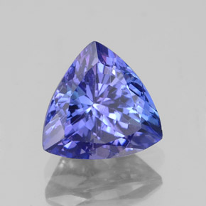 Tanzanita azul natural de 2,19 ct, trillón, VVS-VS