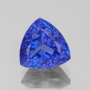 Tanzanita azul natural de 2,12 ct, trillón, VVS
