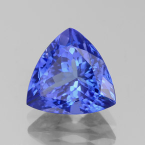 Tanzanita azul natural de 2,62 ct, trillón, VVS