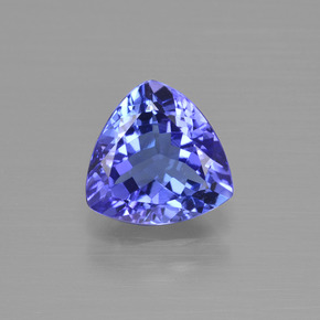 Tanzanita azul natural de 1,84 ct, trillón, VVS