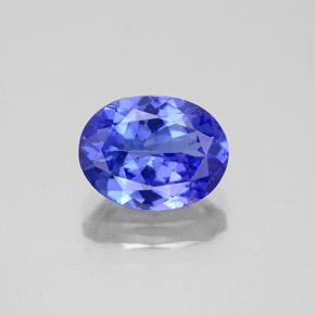 Tanzanita azul natural de 1,95 ct, corte óvalo, VS