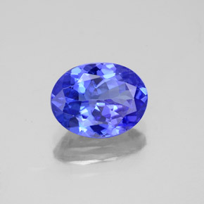Tanzanita azul natural de 1,95 ct, corte óvalo, VS