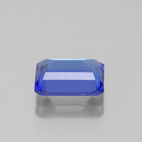 Tanzanita azul natural de 1,63 ct, corte esmeralda, VVS-VS