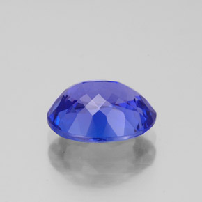Tanzanita azul natural de 2,81 ct, corte óvalo, VVS