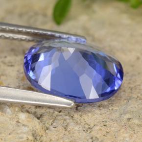 Tanzanita azul natural de 2,56 ct, corte óvalo, VVS-VS
