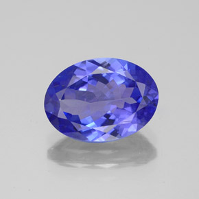 Tanzanita azul natural de 2,83 ct, corte óvalo, VVS-VS