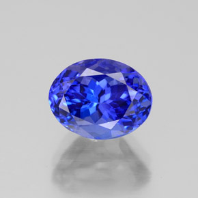 Tanzanita azul natural de 2,75 ct, corte óvalo, VVS