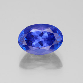 Tanzanita azul natural de 2,66 ct, corte óvalo, VVS