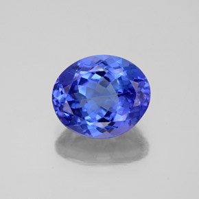 Tanzanita azul natural de 2,70 ct, corte óvalo, VVS