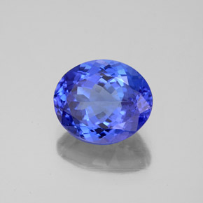 Tanzanita azul natural de 2,70 ct, corte óvalo, VVS