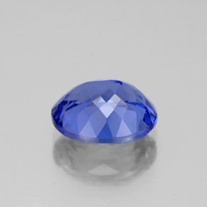 Tanzanita azul natural de 2,70 ct, corte óvalo, VVS