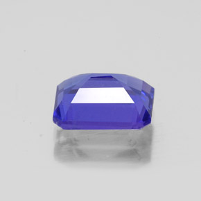 Tanzanita azul natural de 1,77 ct, corte esmeralda, VS