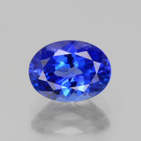 Tanzanita azul natural de 1,60 ct, corte óvalo, VVS-VS