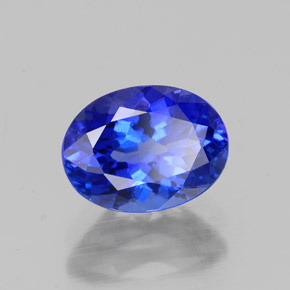 Tanzanita azul natural de 1,60 ct, corte óvalo, VVS-VS