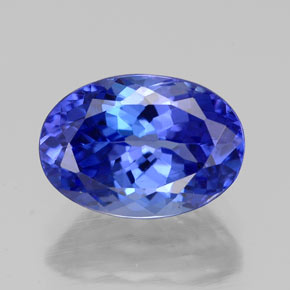 Tanzanita azul natural de 2,73 ct, corte óvalo, VVS-VS