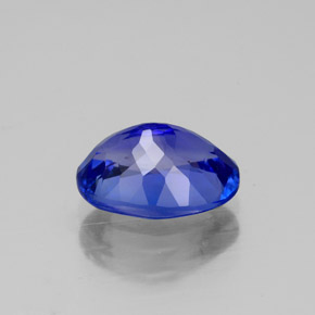 Tanzanita azul natural de 2,42 ct, corte óvalo, VVS