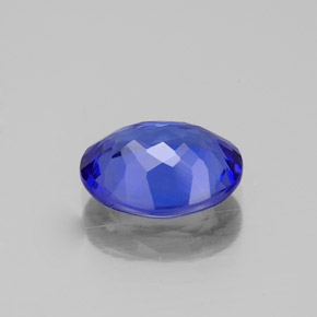Tanzanita azul natural de 2,43 ct, corte óvalo, IF
